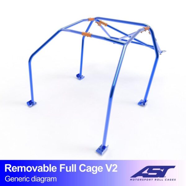 arco de seguridad alfa romeo 75 4 door sedan removable full cage v2 2