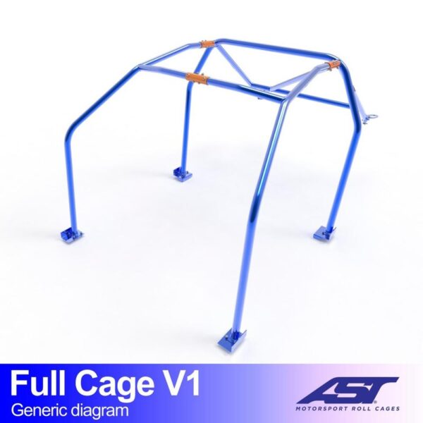 arco de seguridad audi coupe b2 2 doors coupe quattro full cage v1 2