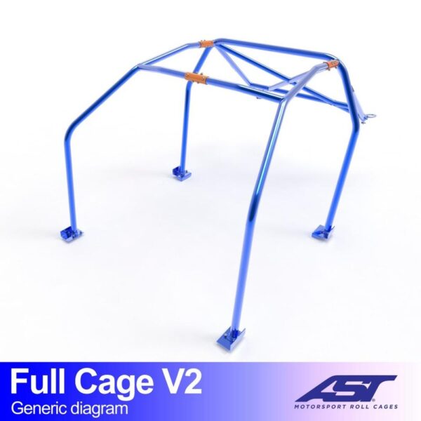 arco de seguridad audi coupe b2 2 doors coupe quattro full cage v2 2