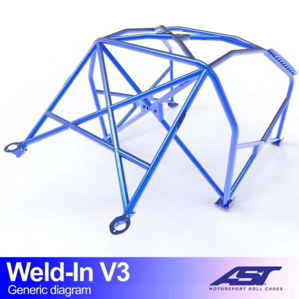 arco de seguridad audi tt 8n 3 doors hatchback fwd weld in v3 2