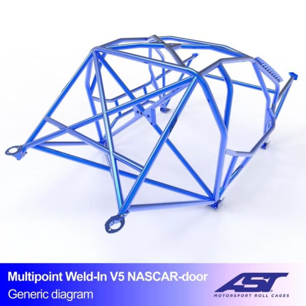 arco de seguridad bmw e34 5 series 4 doors sedan rwd multipoint weld in v5 nascar door para drift 2