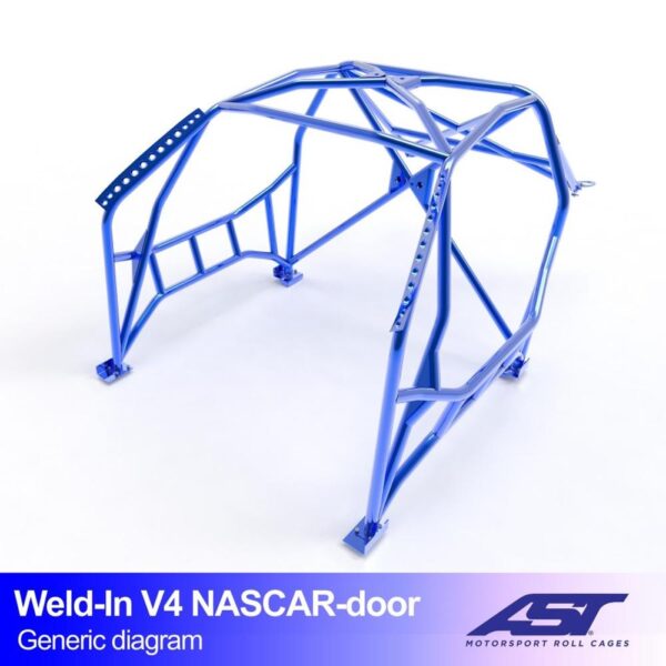 arco de seguridad bmw e34 5 series 4 doors sedan rwd weld in v4 nascar door para drift 1