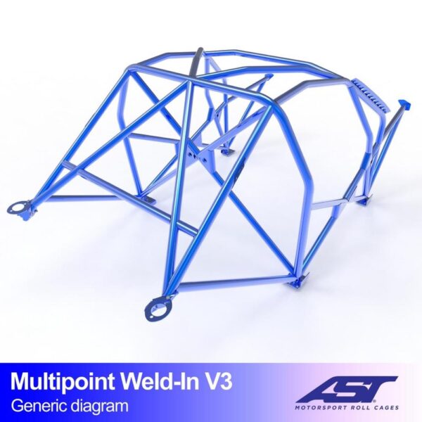 arco de seguridad bmw e36 3 series 3 doors compact rwd multipoint weld in v3 2