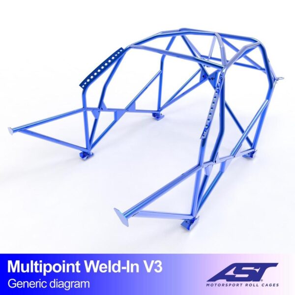 arco de seguridad bmw e39 5 series 4 door sedan multipoint weld in v3 1