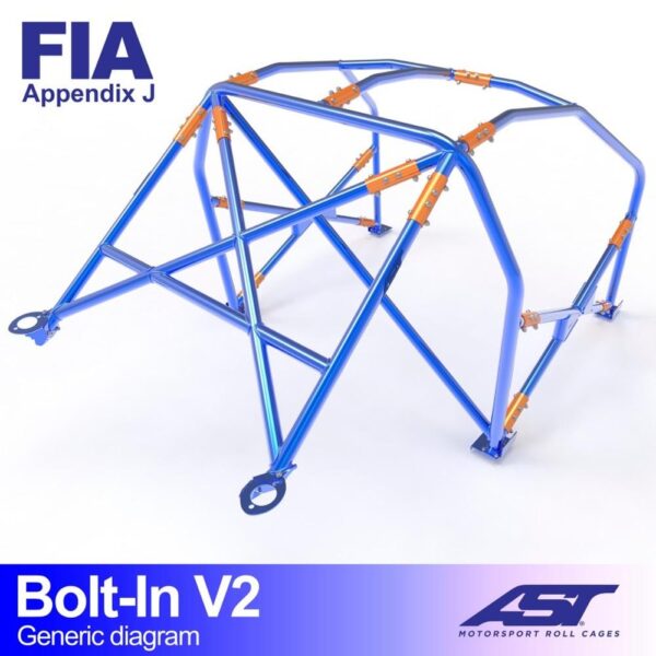 arco de seguridad fiat 124 4 doors sedan bolt in v2 2