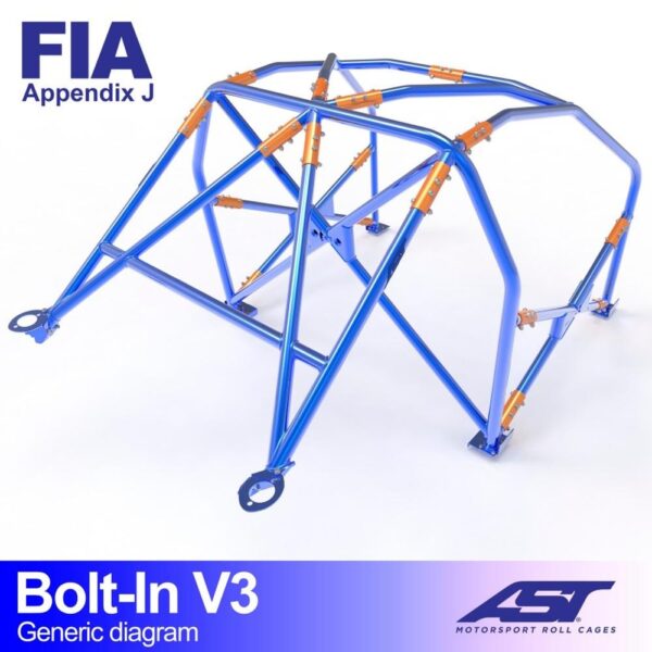 arco de seguridad fiat 124 4 doors sedan bolt in v3 2