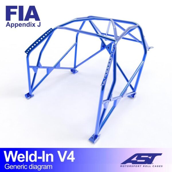 arco de seguridad fiat 124 4 doors sedan weld in v4 1