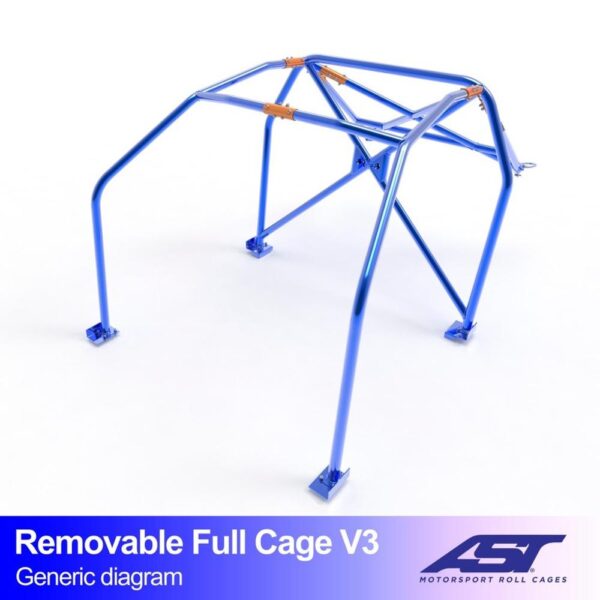 arco de seguridad honda civic coupe ej8em1 2 door coupe removable full cage v3 2