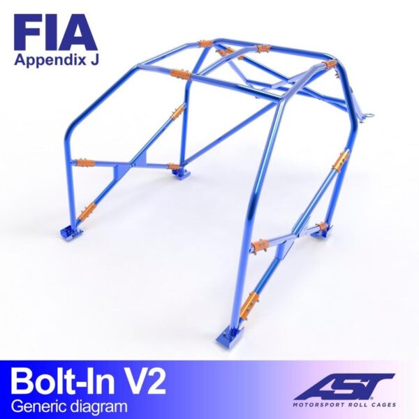 arco de seguridad lancia fulvia 818 2 doors coupe bolt in v2 1