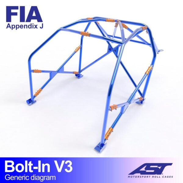 arco de seguridad lancia fulvia 818 2 doors coupe bolt in v3 1