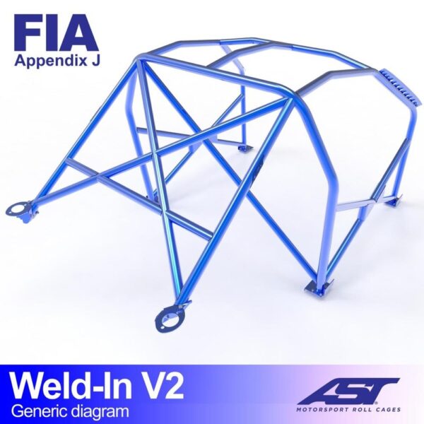 arco de seguridad lancia fulvia 818 2 doors coupe weld in v2 2