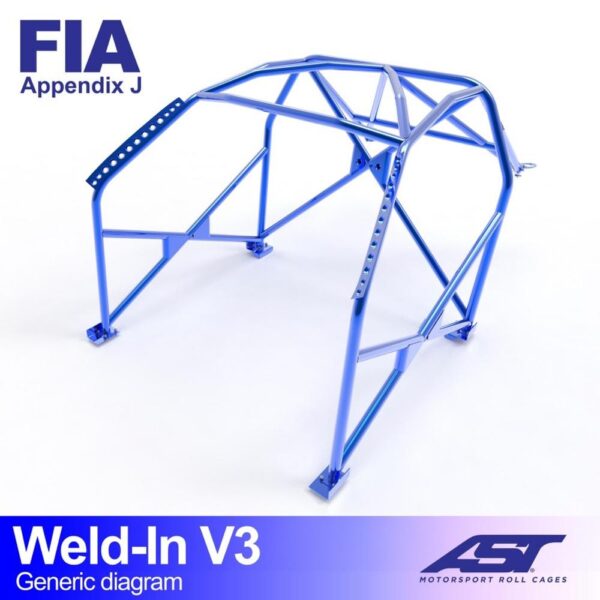 arco de seguridad lancia fulvia 818 2 doors coupe weld in v3 1