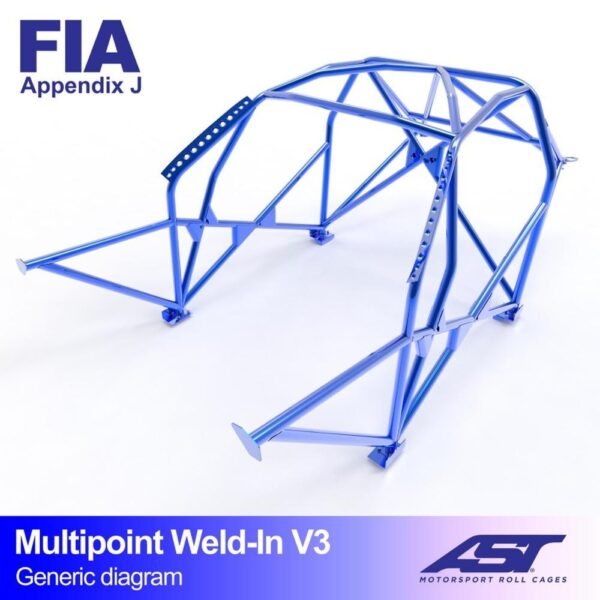 arco de seguridad opel calibra 3 doors coupe fwd multipoint weld in v3 1