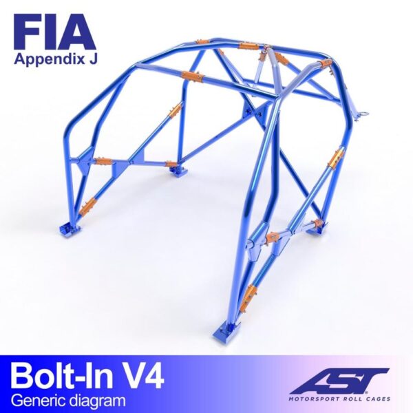 arco de seguridad opel kadett c 3 doors coupe bolt in v4 1