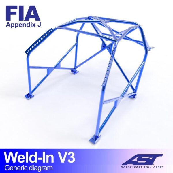 arco de seguridad opel vectra a 4 doors sedan fwd weld in v3 1