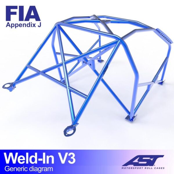 arco de seguridad opel vectra a 4 doors sedan fwd weld in v3 2