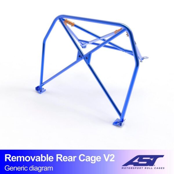 arco de seguridad seat leon 5f 5 door hatchback removable full cage v2 2