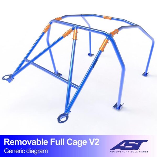 arco de seguridad subaru brz zc6 2 doors coupe removable full cage v2 1