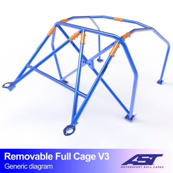 arco de seguridad subaru brz zc6 2 doors coupe removable full cage v3 1