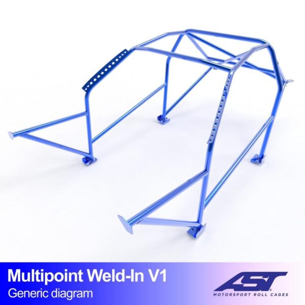 arco de seguridad volkswagen jetta mk2 2 door coupe multipoint weld in v1 1