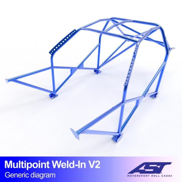 arco de seguridad volkswagen jetta mk2 2 door coupe multipoint weld in v2 1