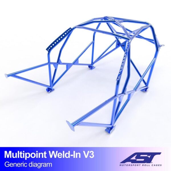 arco de seguridad volkswagen jetta mk2 2 door coupe multipoint weld in v3 1