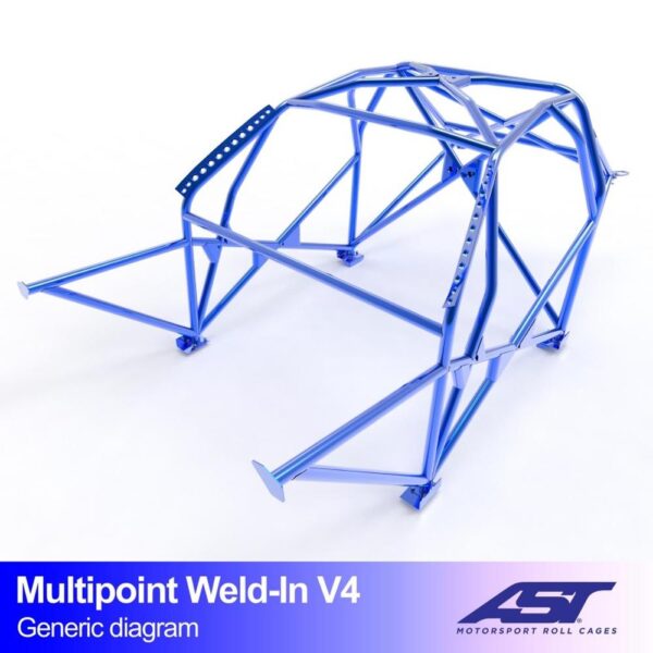 arco de seguridad volkswagen jetta mk2 2 door coupe multipoint weld in v4 1