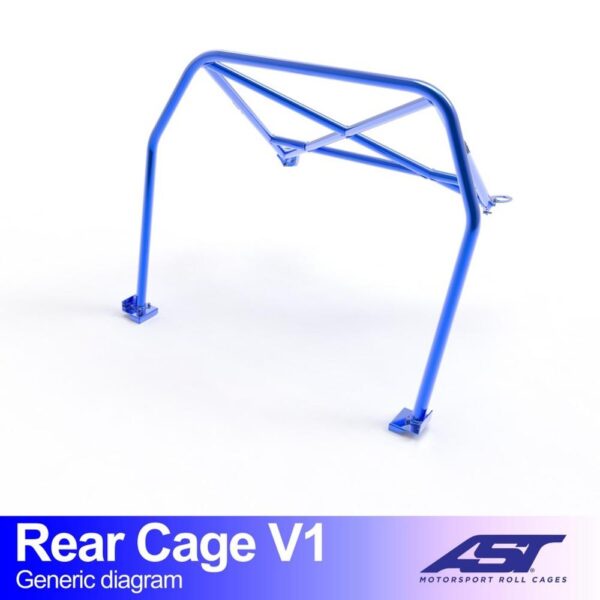 arco trasero abarth 500 312 3 doors hatchback rear cage v1 2