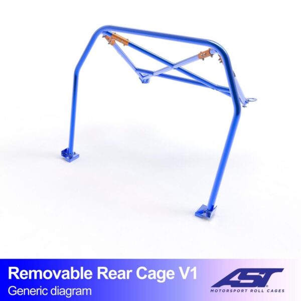 arco trasero alfa romeo 75 4 door sedan removable rear cage v1 2