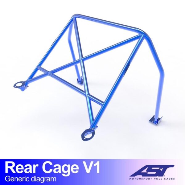 arco trasero bmw e21 3 series 2 door coupe rear cage v1 1