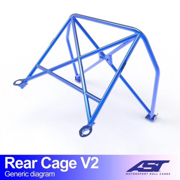 arco trasero bmw e21 3 series 2 door coupe rear cage v2 1