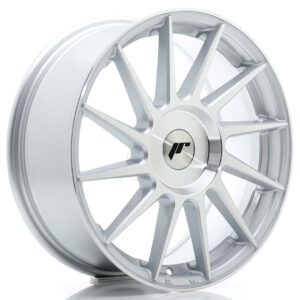 JR Wheels JR22 17x8 ET20 BLANK Silver Machined Face